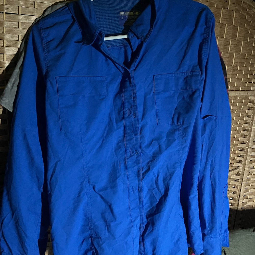 Blue Button-Up Shirt
